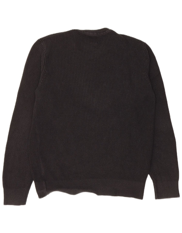 Gap Mens Crew Neck Jumper Sweater Medium Black Cotton