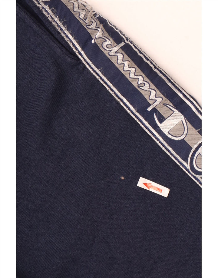 Champion Mens Graphic Tracksuit Trousers Medium  Navy Blue Colourblock