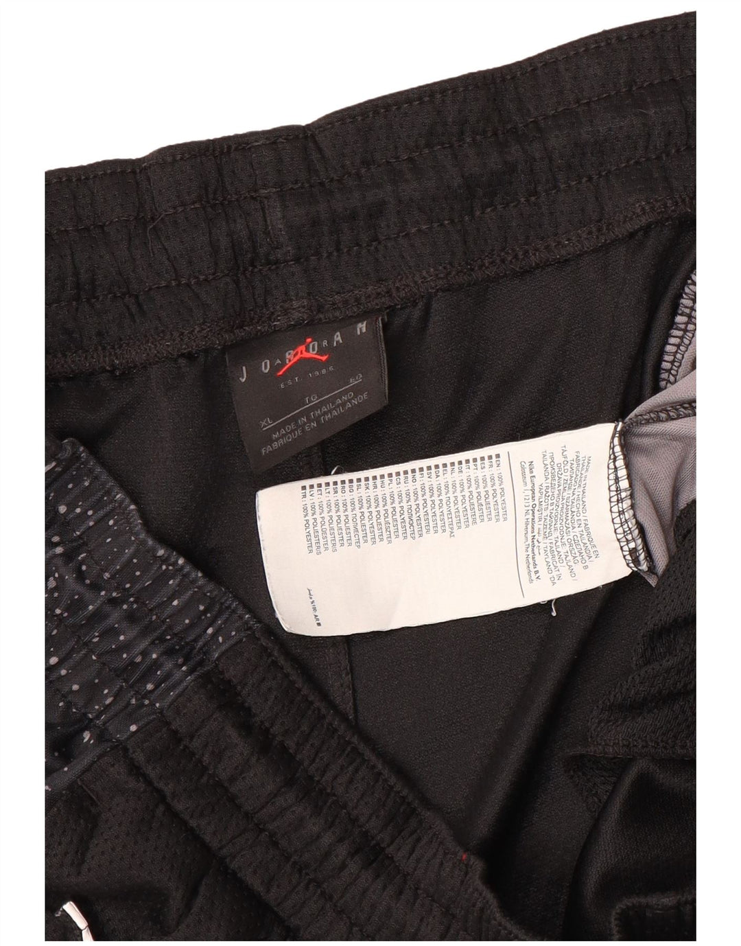 Jordan Mens Sport Shorts XL  Black Spotted Polyester