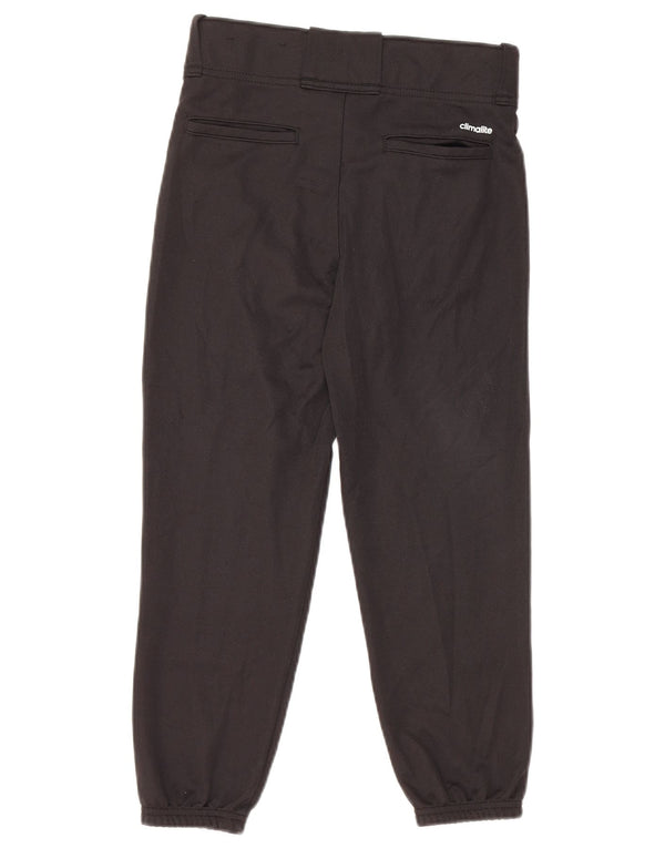 Adidas Boys Climalite Tracksuit Trousers Joggers 9-10 Years Medium Black