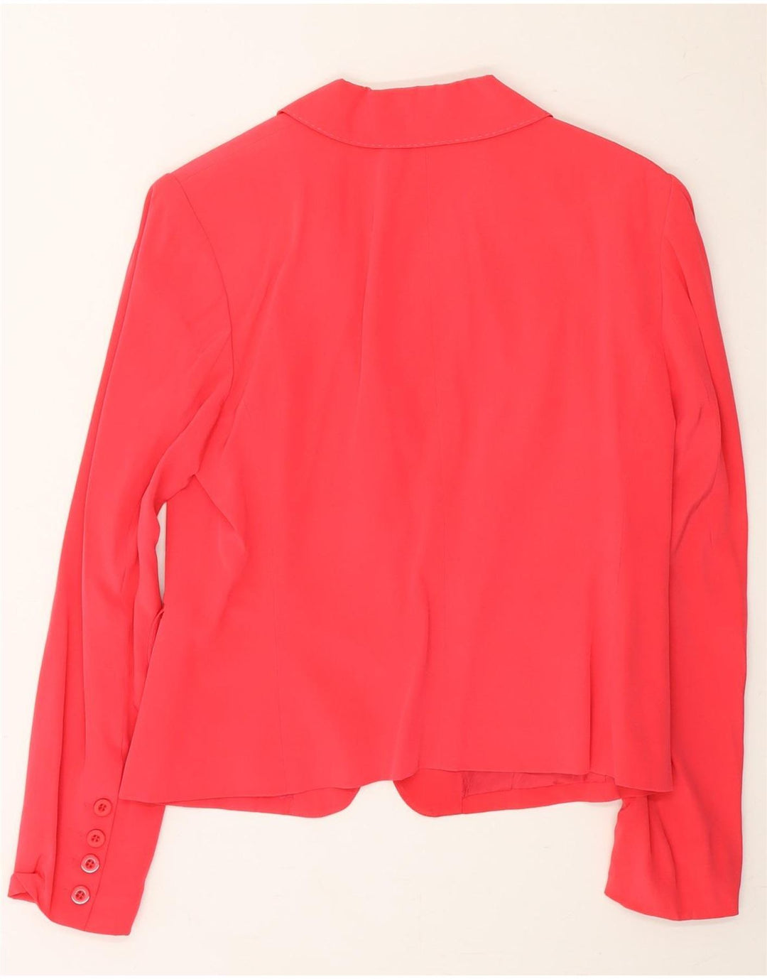 ALBA MODA Womens 2 Button Blazer Jacket UK 14 Large  Red Acetate Vintage Alba Moda and Second-Hand Alba Moda from Messina Hembry 