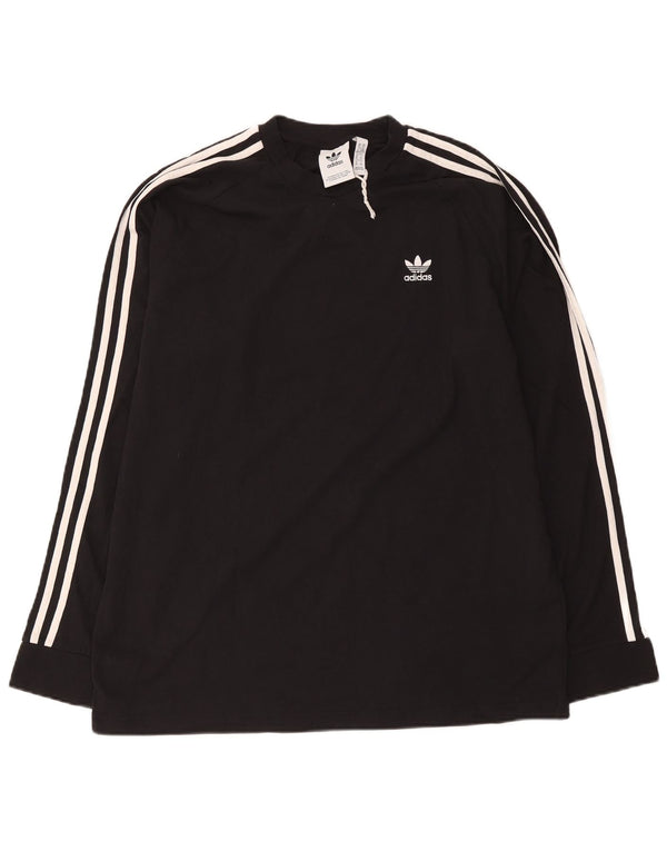 Adidas Mens Top Long Sleeve XL Black Cotton