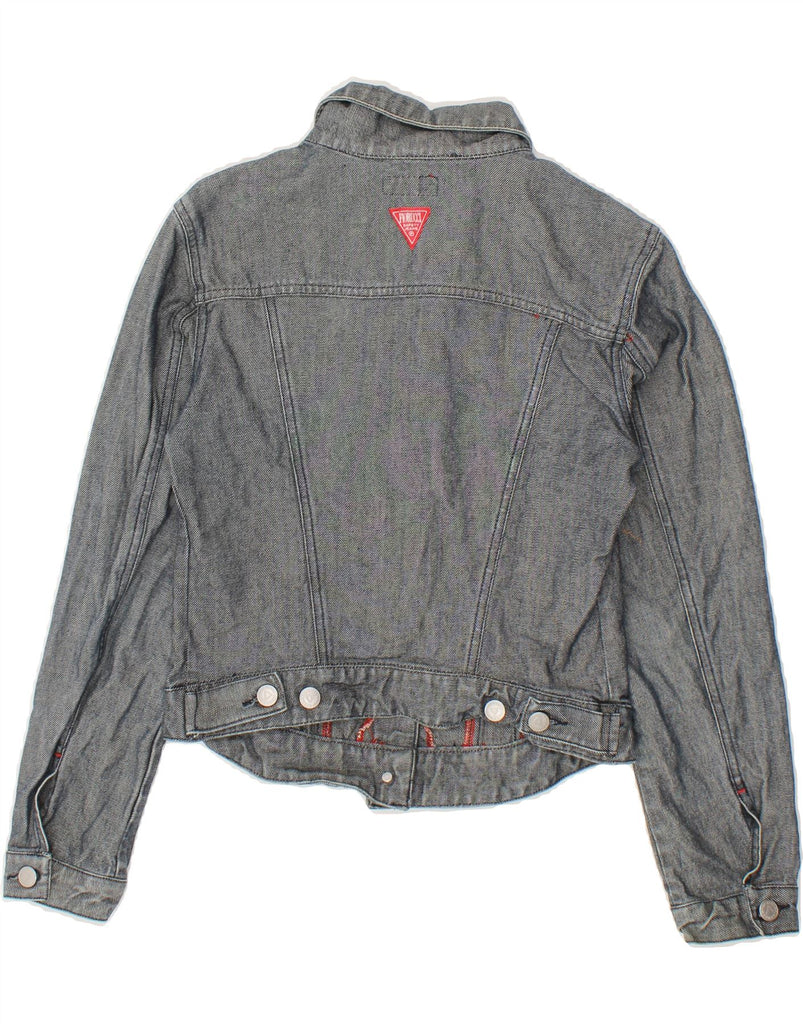 FIORUCCI Girls Denim Jacket 8-9 Years Medium Blue Vintage Fiorucci and Second-Hand Fiorucci from Messina Hembry 
