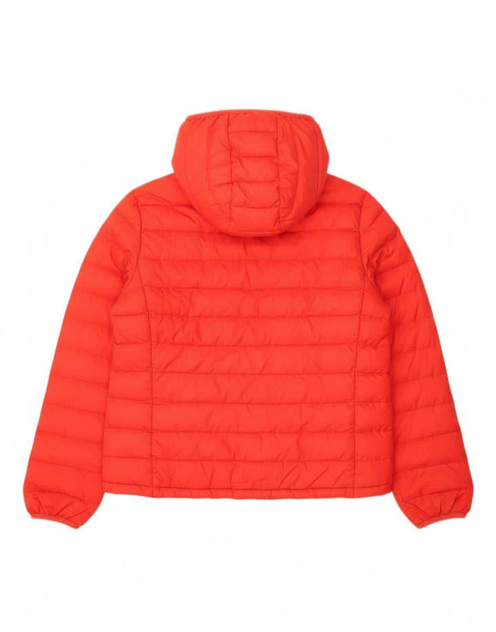 Levi's Womens Hooded Padded Jacket UK 16 Large Red Polyester