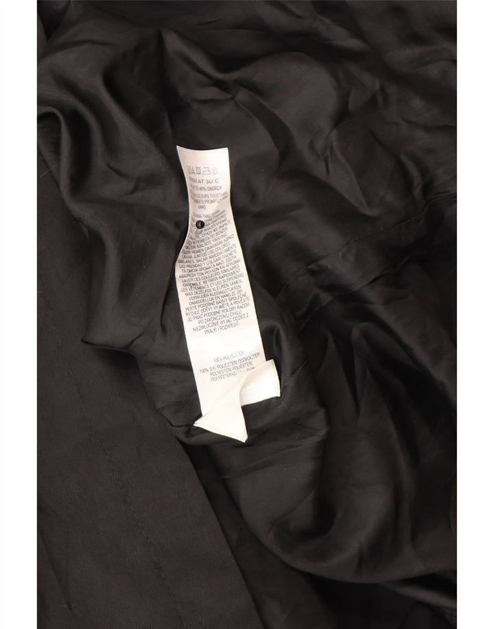 Marks & Spencer Womens Trench Coat UK 22 3XL Black Polyester