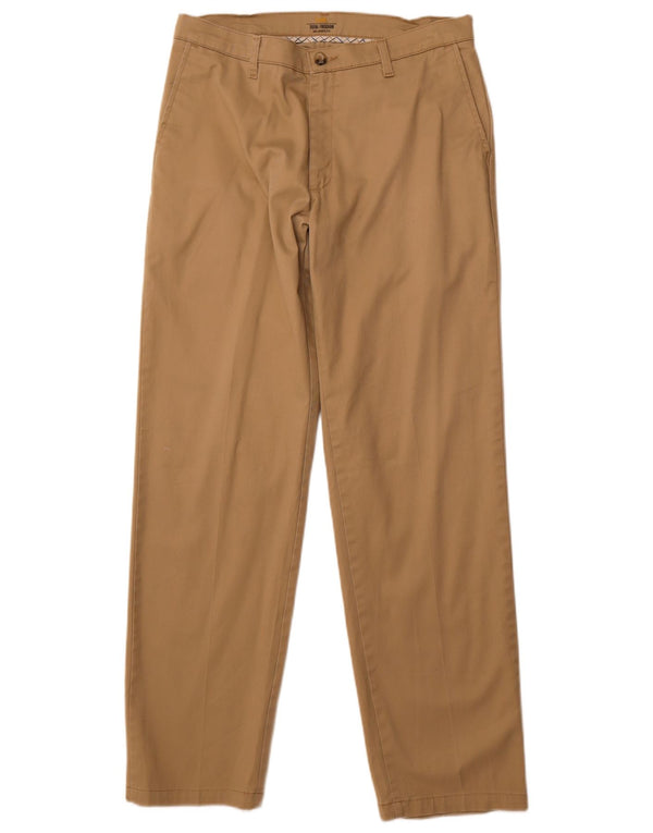 Lee Mens Relaxed Fit Chino Trousers W33 L34 Beige Cotton