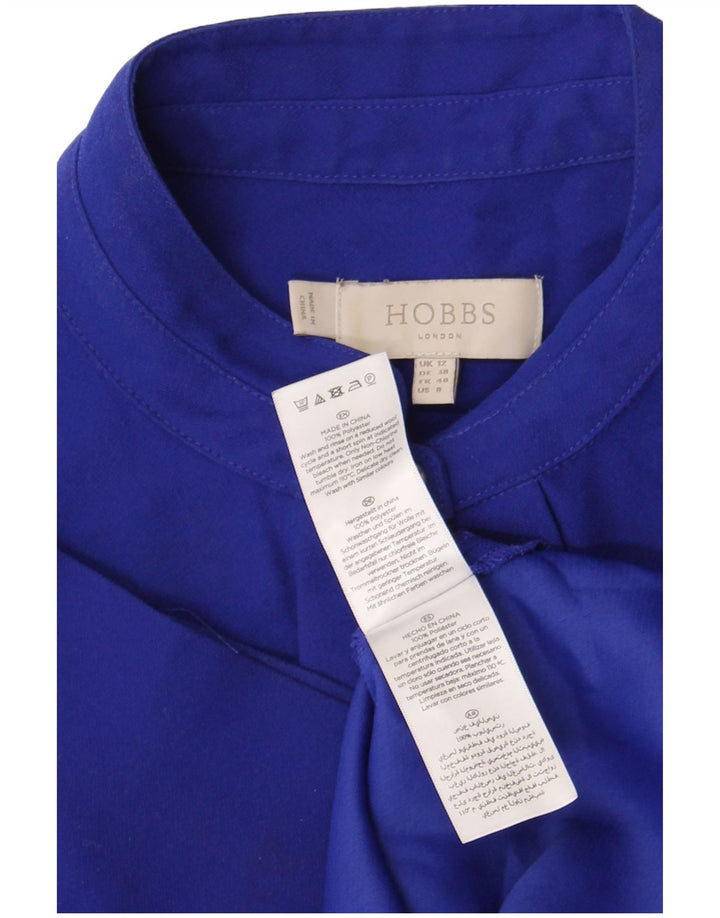 Hobbs Womens A-Line Dress UK 12 Medium  Blue Polyester