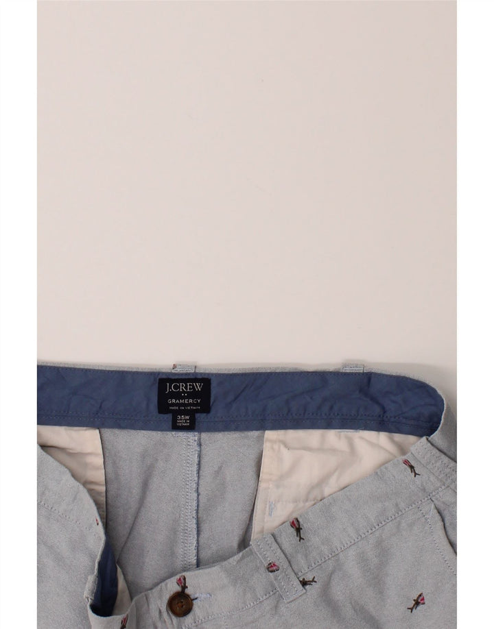 J. CREW Mens Gramercy Abstract Pattern Chino Shorts W35 Large  Grey Cotton Vintage J. Crew and Second-Hand J. Crew from Messina Hembry 