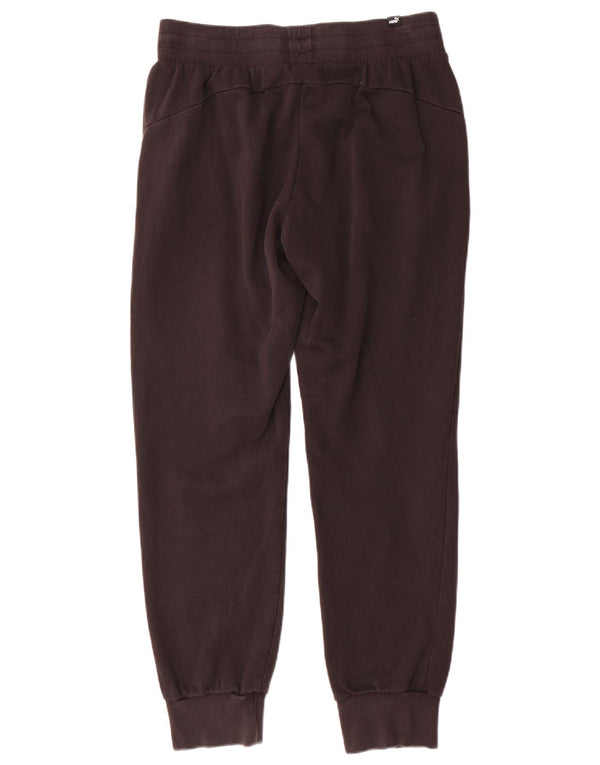 Puma Womens Tracksuit Trousers Joggers UK 12 Medium Black Cotton