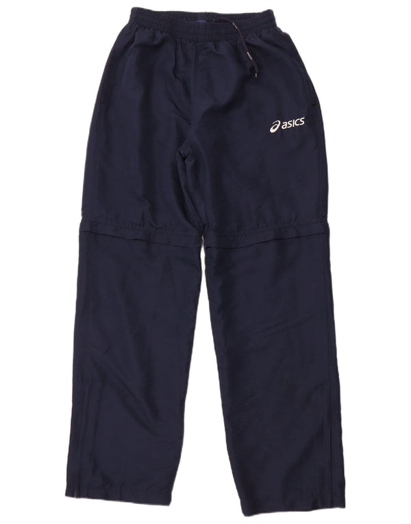 ASICS Womens Tracksuit Trousers UK 14 Large  Navy Blue Polyester