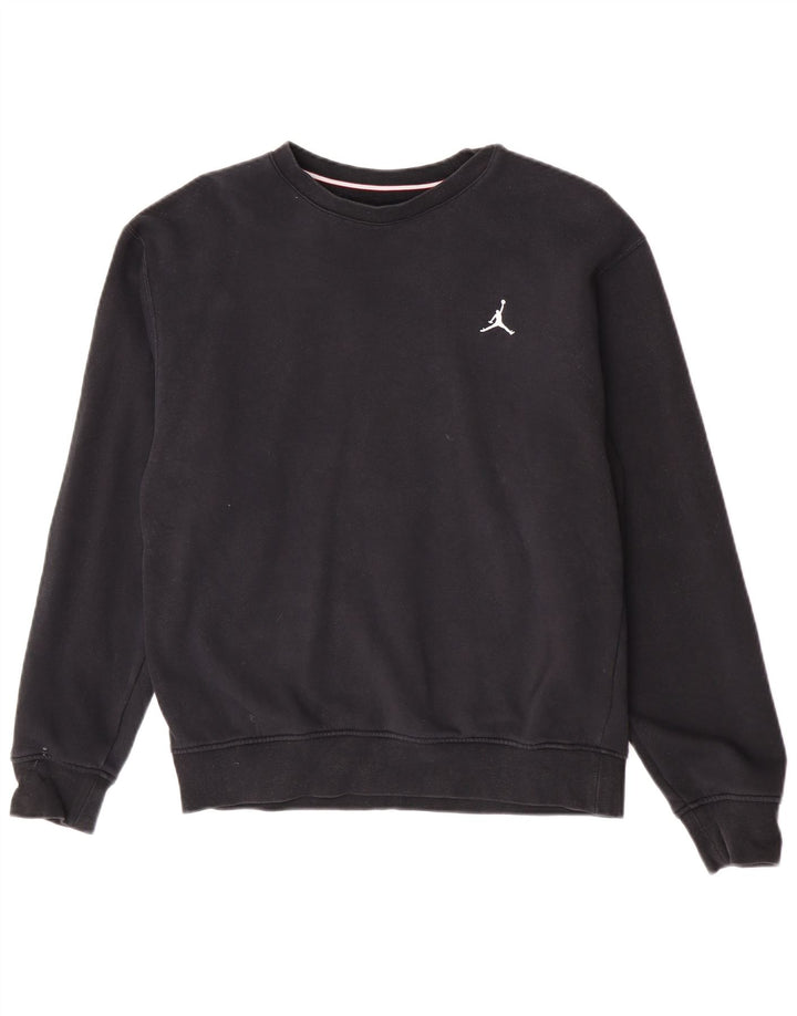 Jordan Mens Sweatshirt Jumper Small Black Cotton