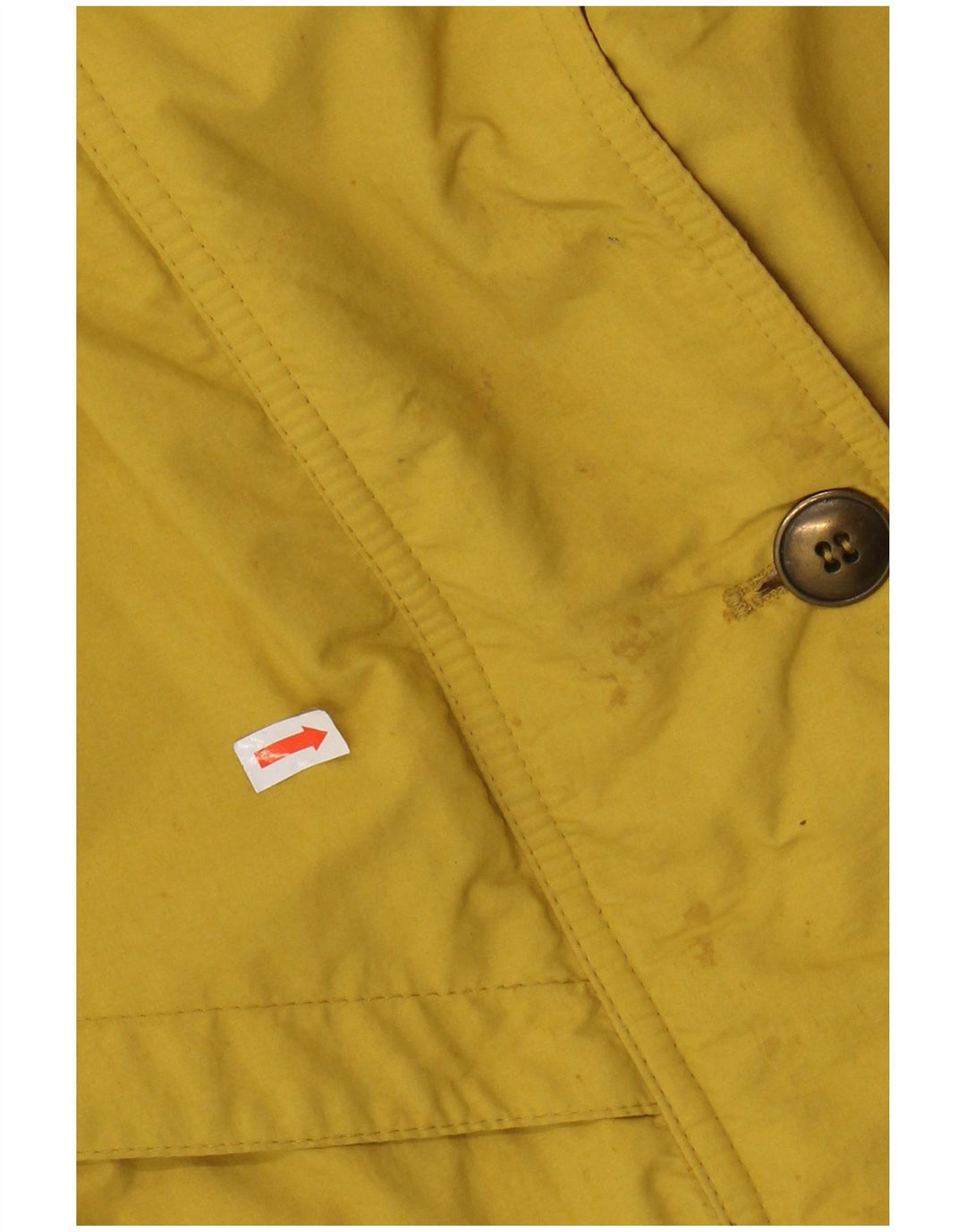 C & A Mens Rain Jacket UK 18 XL Yellow Nylon