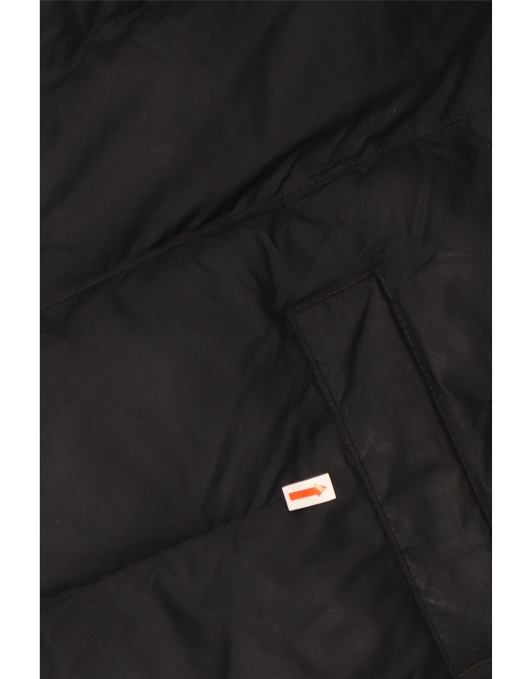 NIKE Boys Hooded Padded Jacket 13-14 Years XL Black Polyester