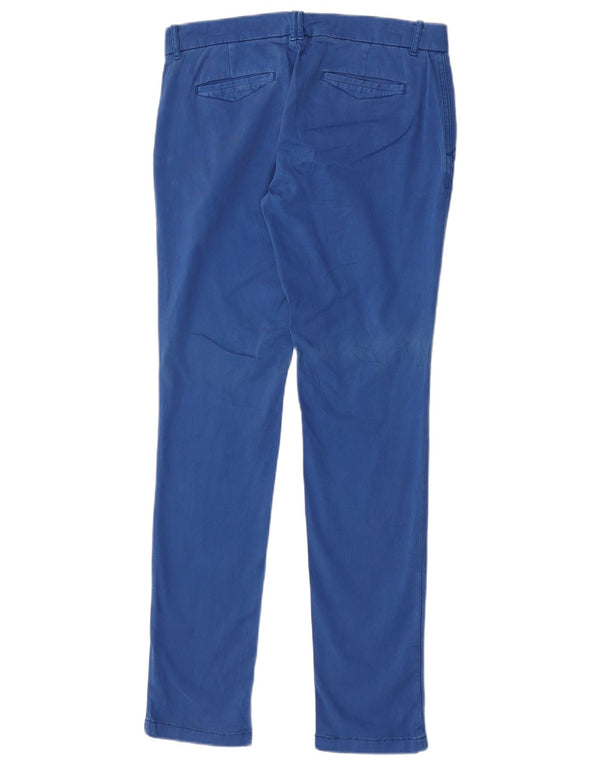 Tommy Hilfiger Womens Slim Chino Trousers W28 L32 Blue Cotton