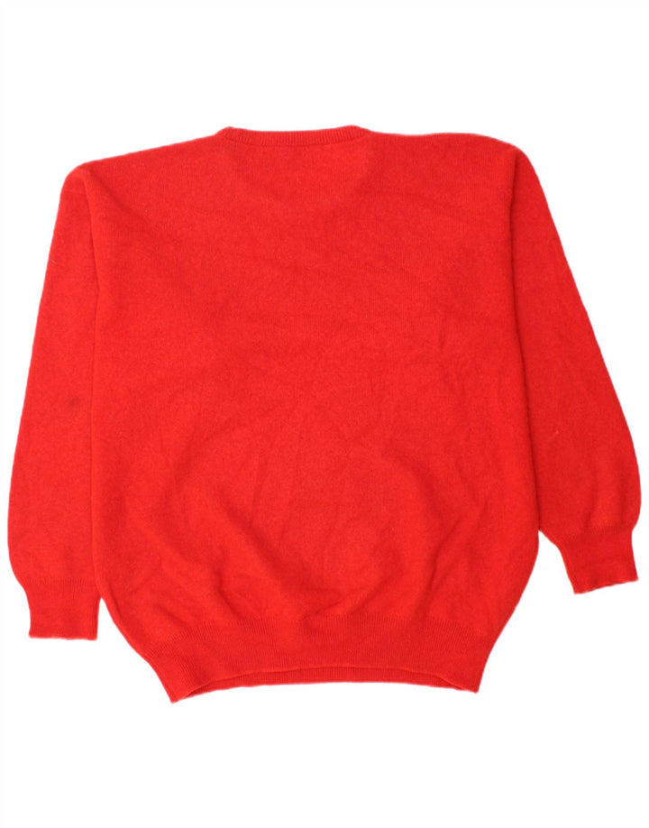 PRINGLE Mens Crew Neck Jumper Sweater Large Red New Wool Sports