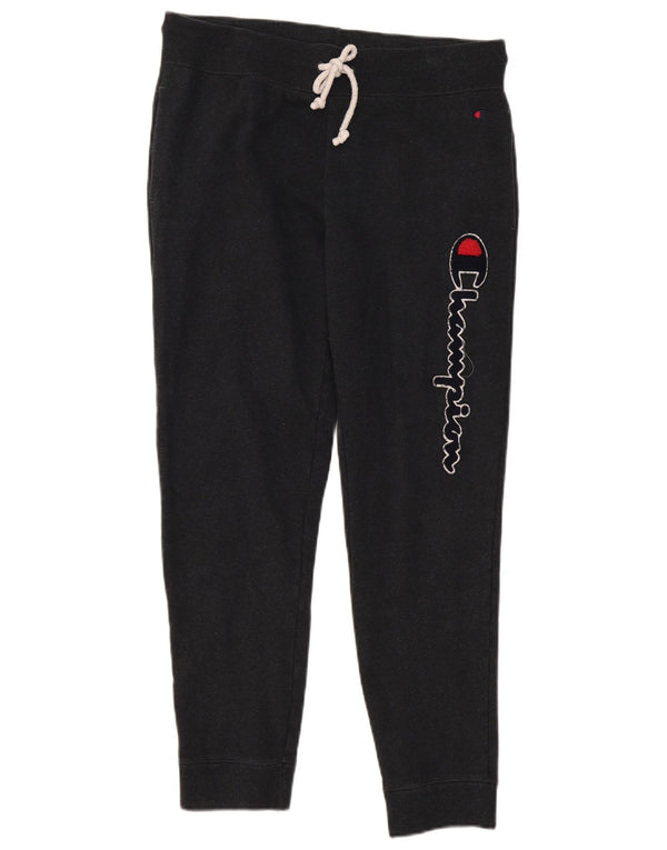 Champion Mens Graphic Tracksuit Trousers Joggers Medium Grey Cotton