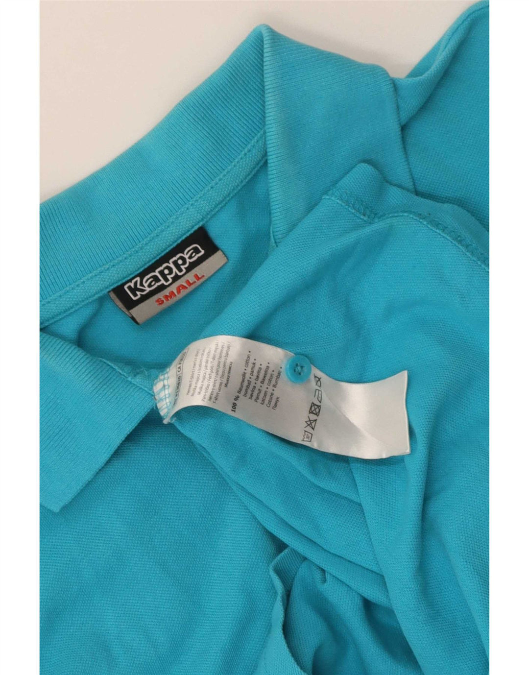 Kappa Mens Polo Shirt Small Blue Cotton