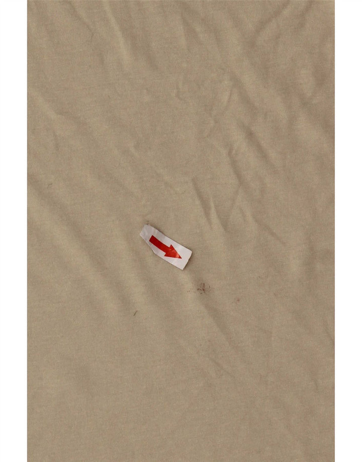Ted Baker Womens T-Shirt Top Size 4 Large Beige Cotton