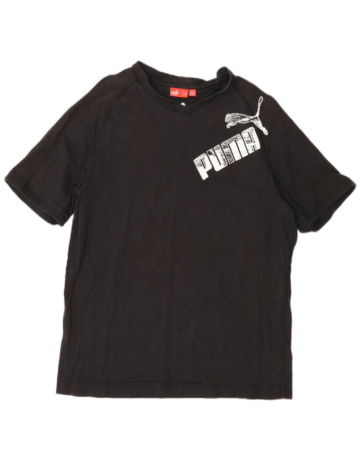 Puma Mens Graphic T-Shirt Top Large Grey