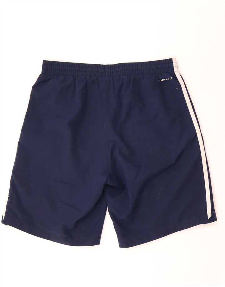 ADIDAS Mens Climalite Sport Shorts Small Navy Blue Polyester