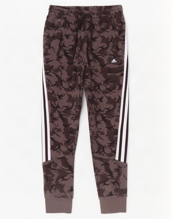 Adidas Mens Tracksuit Trousers Joggers Medium Grey Camouflage Cotton