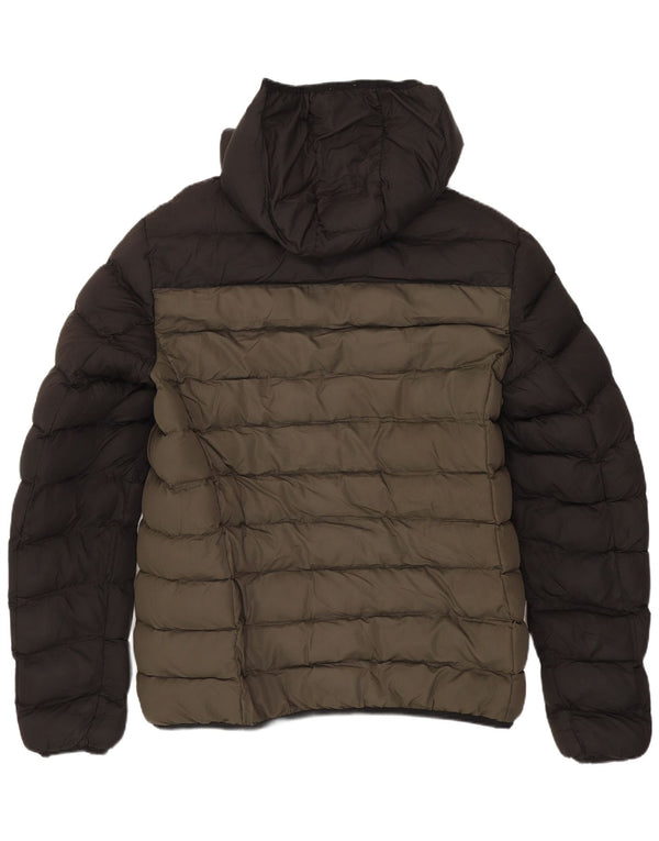 French Connection Womens Padded Jacket UK 14 Medium Khaki Polyester