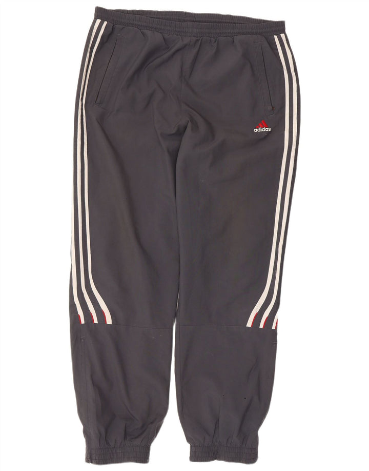 Adidas Mens Tracksuit Trousers Joggers UK 46/48 XL  Grey Polyester