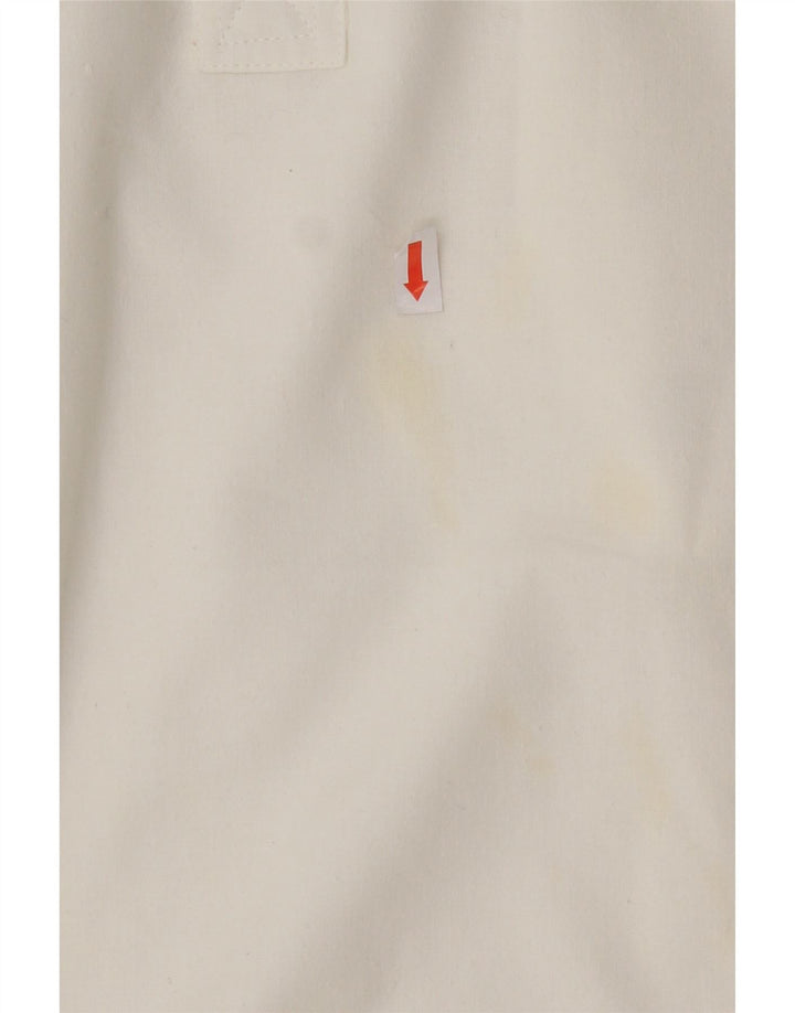 VINTAGE Mens Short Sleeve Pullover Shirt 3XL White Polyester Vintage Vintage and Second-Hand Vintage from Messina Hembry 