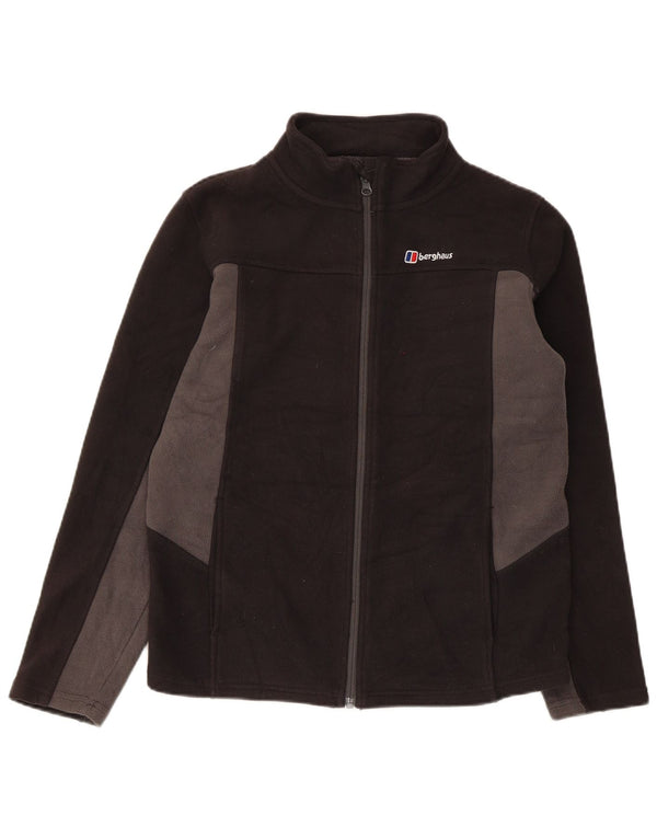 Berghaus Boys Fleece Jacket 12-13 Years Black Colourblock Polyester