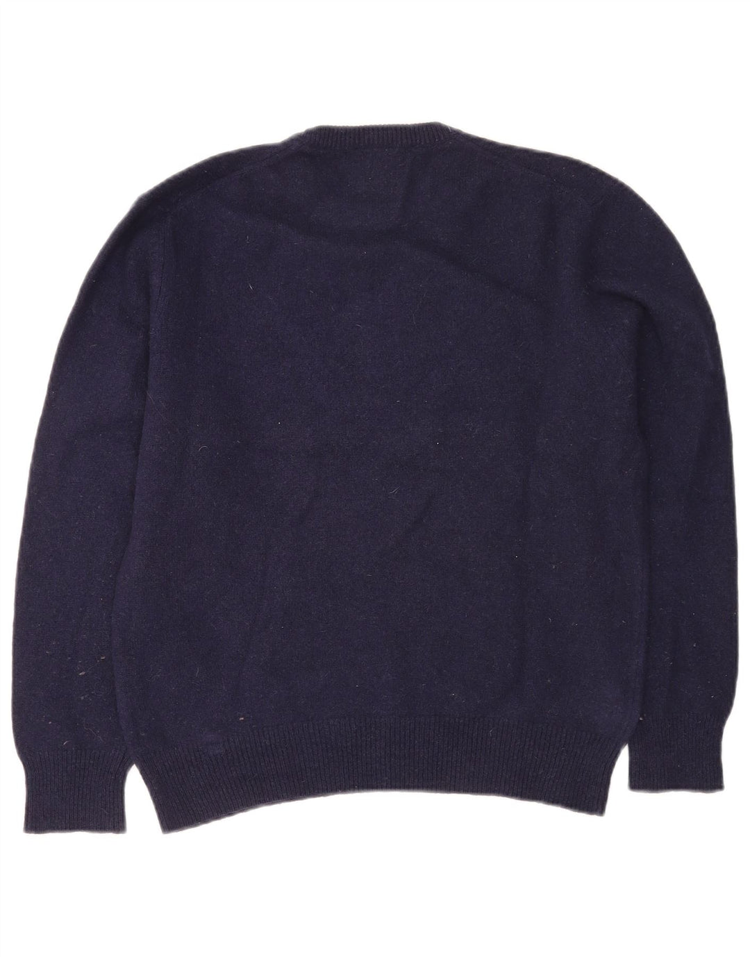 Kappa Womens Crew Neck Jumper Sweater UK 14 Medium Navy Blue Wool