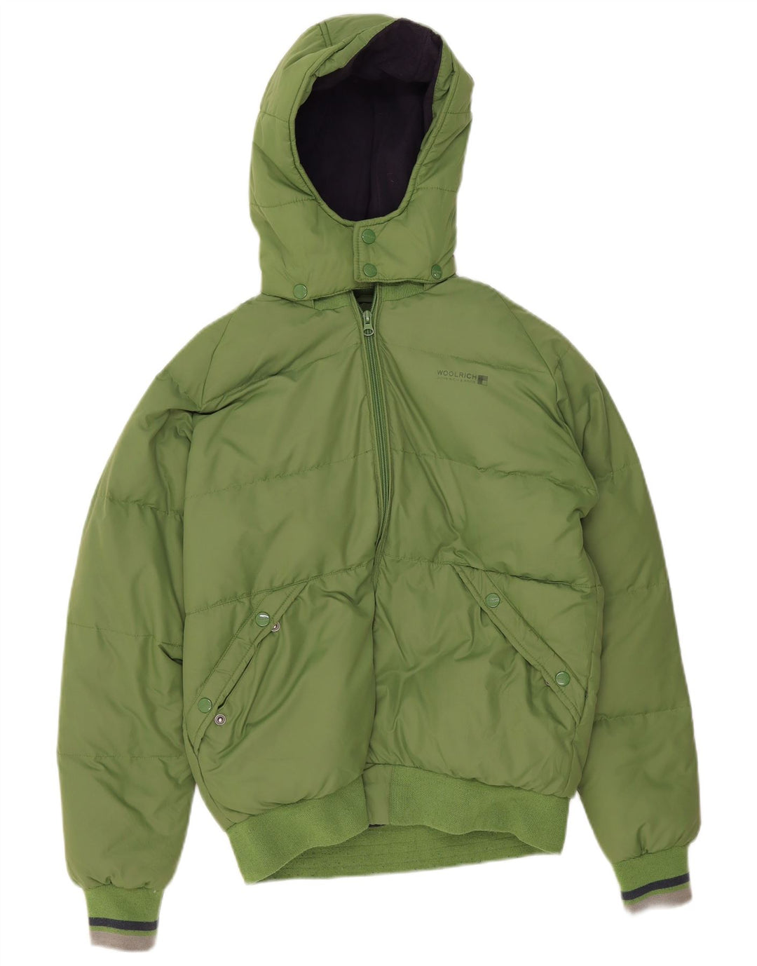 Woolrich Boys Graphic Hooded Padded Jacket 13-14 Years Green