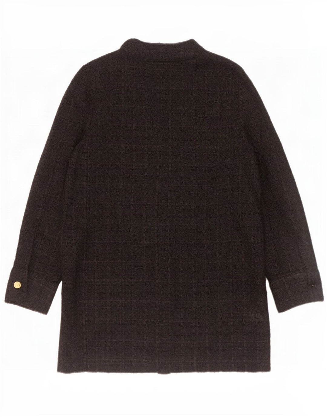 Zara Womens 6 Button Blazer Jacket UK 14 Medium Black Check Polyester