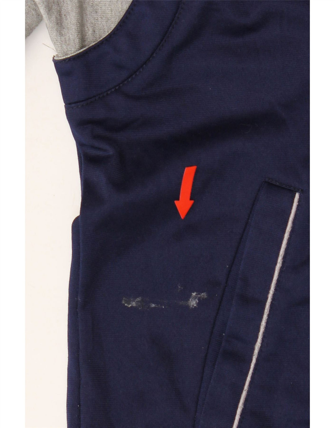 CHAMPION Boys Bomber Jacket 13-14 Years Navy Blue Colourblock Polyester Vintage Champion and Second-Hand Champion from Messina Hembry 