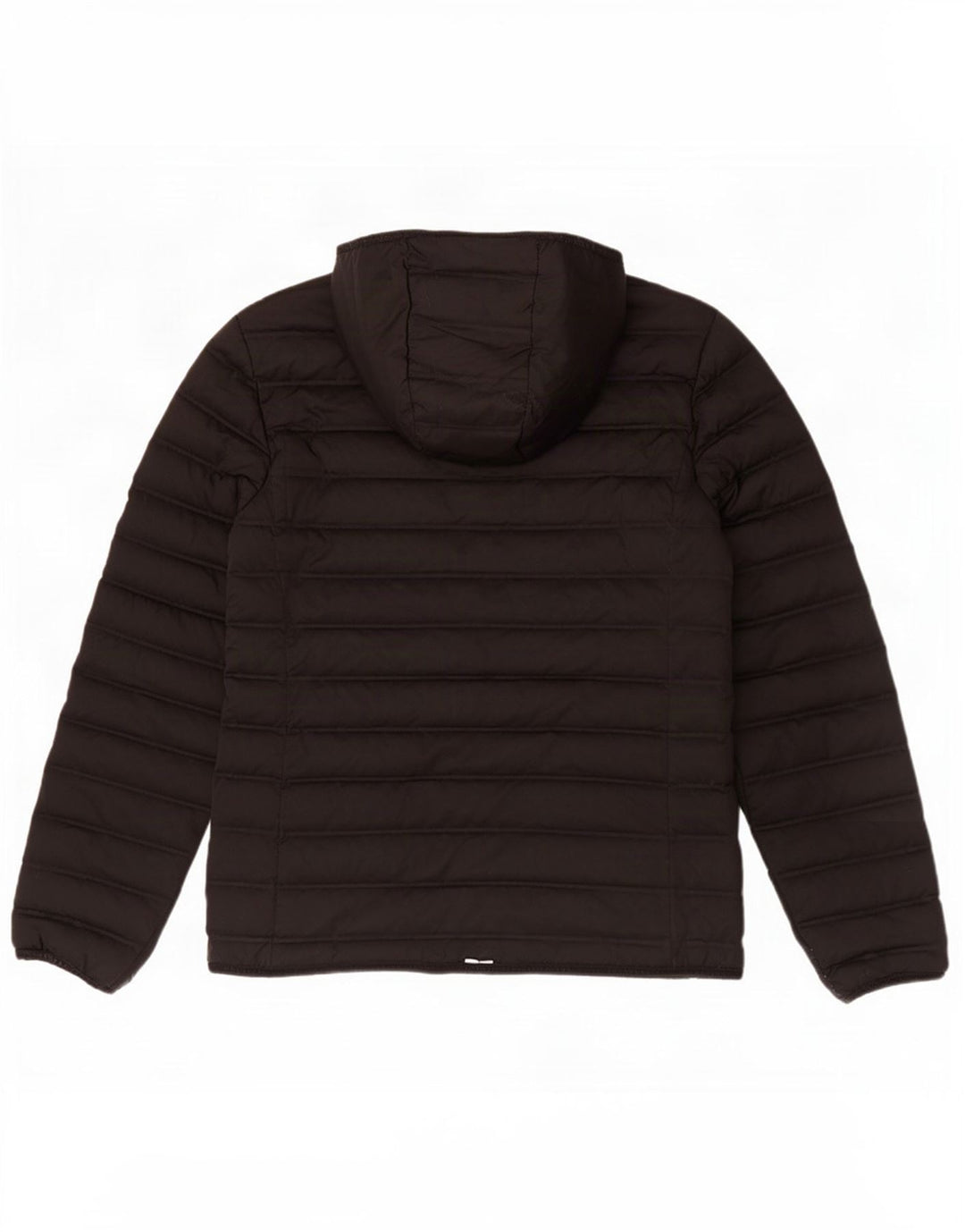 Superdry Womens Hooded Padded Jacket UK 12 Medium Black Polyester