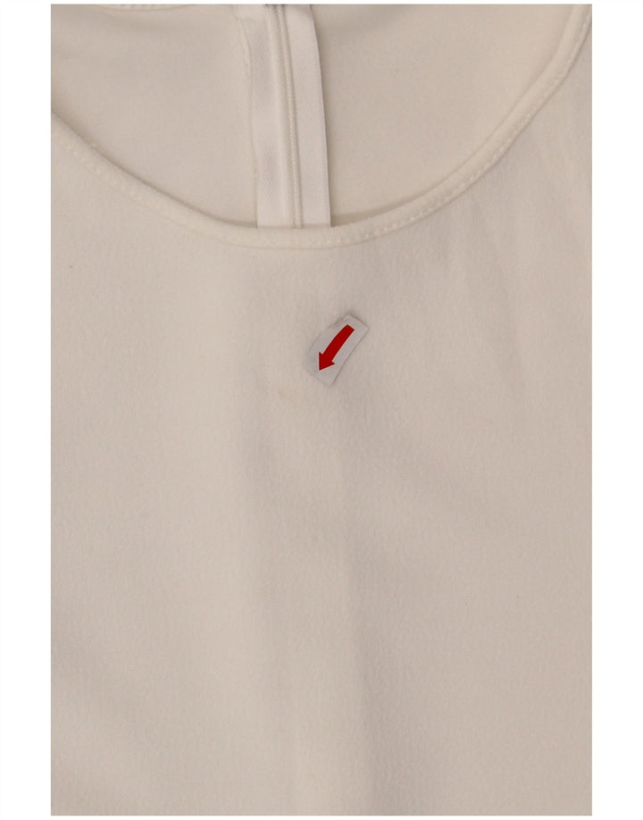 ZARA Womens Short Sleeve Playsuit UK 8 Small W28  White
