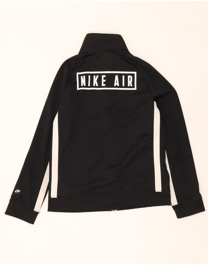 NIKE Boys Loose Fit Tracksuit Top Jacket 12-13 Years Large Black
