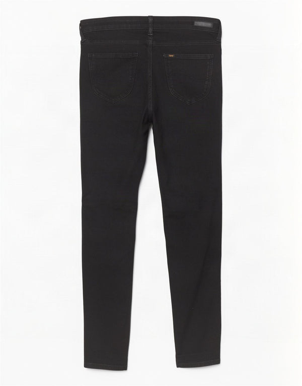 Lee Womens Scarlett Skinny Jeans W29 L27 Black Cotton