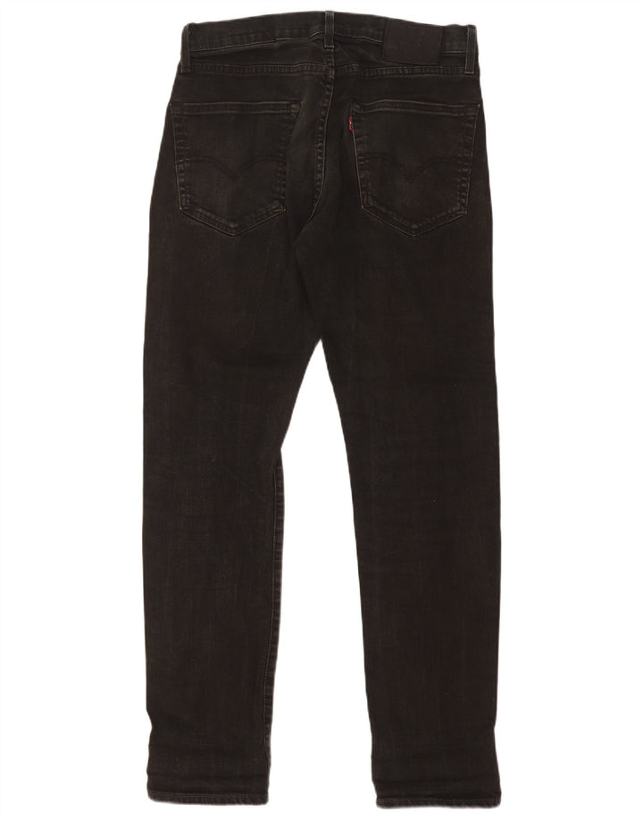 Levi's Mens 502 Straight Jeans W30 L32 Black Cotton