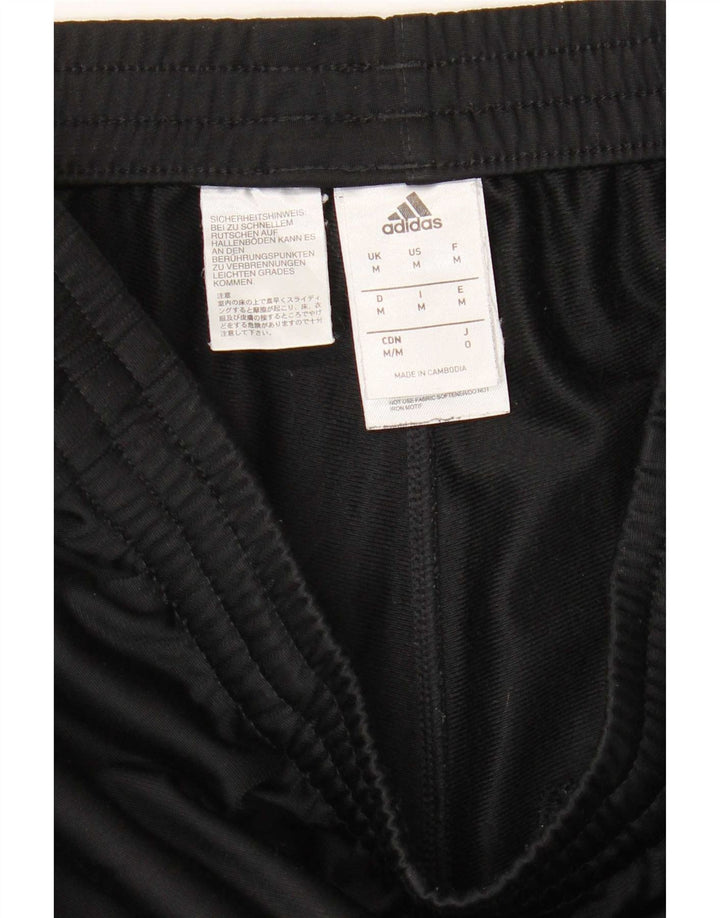 Adidas Mens Tracksuit Trousers Joggers Medium Black Polyester