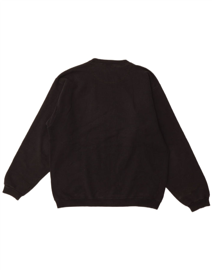 RIFLE Mens Sweatshirt Jumper XL Black Cotton