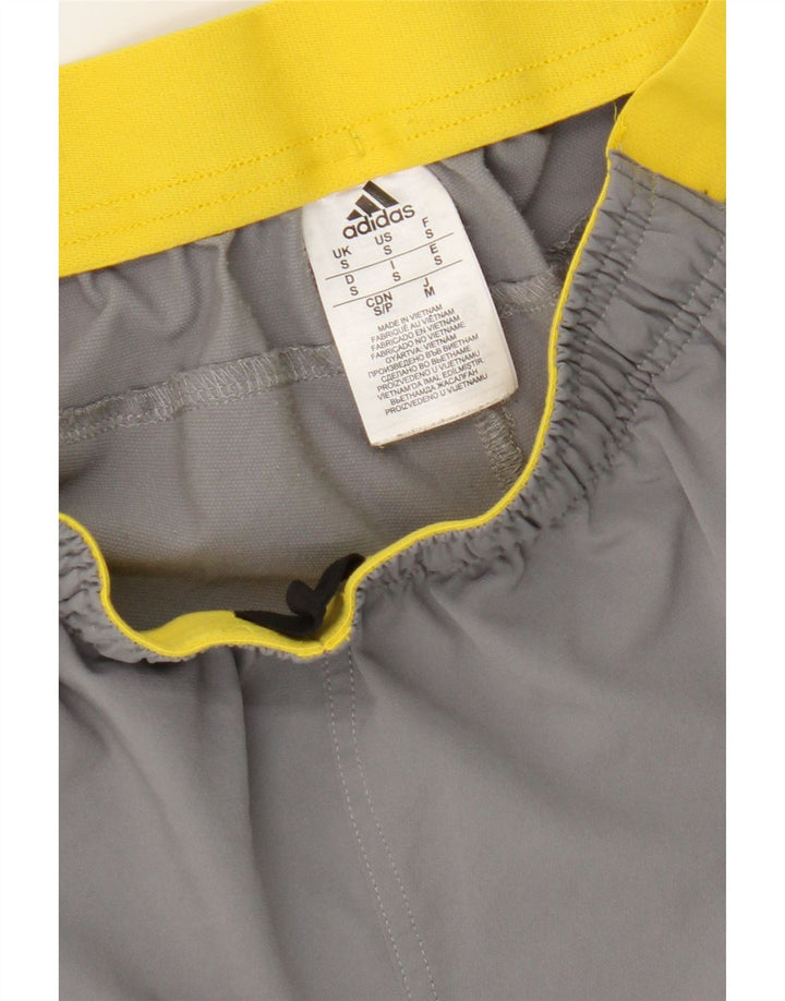 ADIDAS Womens Climacool Sport Shorts Small  Grey Colourblock Polyester Vintage Adidas and Second-Hand Adidas from Messina Hembry 