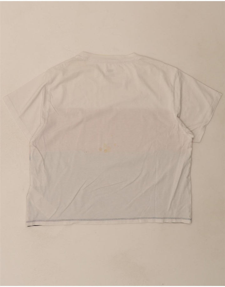 LEVI'S Womens Graphic T-Shirt Top UK 14 Medium Multicoloured Colourblock Vintage Levi's and Second-Hand Levi's from Messina Hembry 