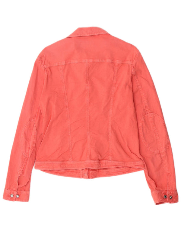 Paul & Shark Womens Yachting Denim Jacket UK 10 Small Pink