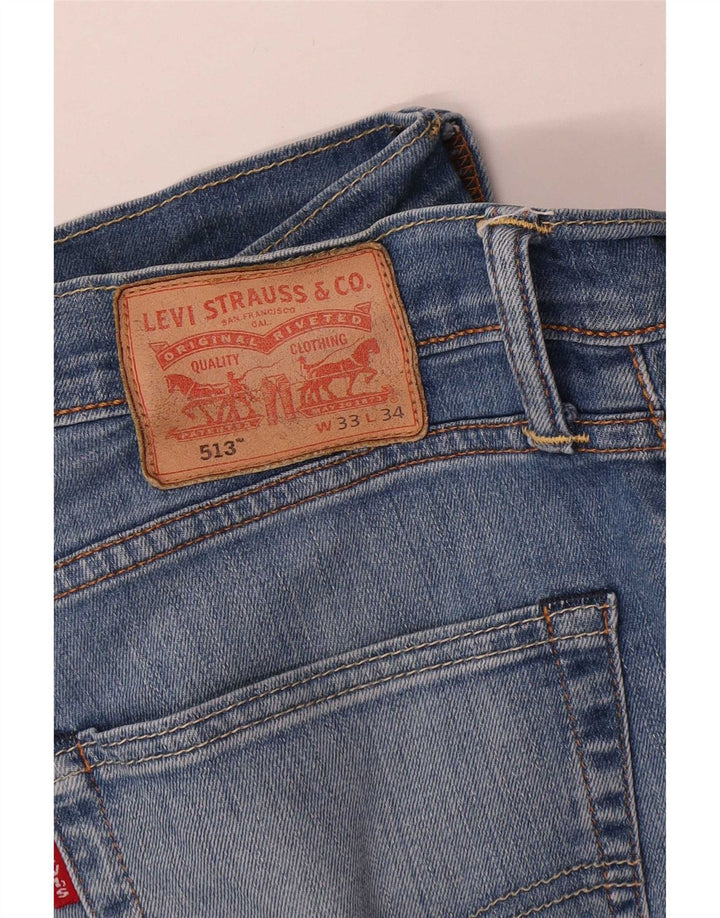 Levi's Womens 513 Straight Jeans W33 L30 Blue
