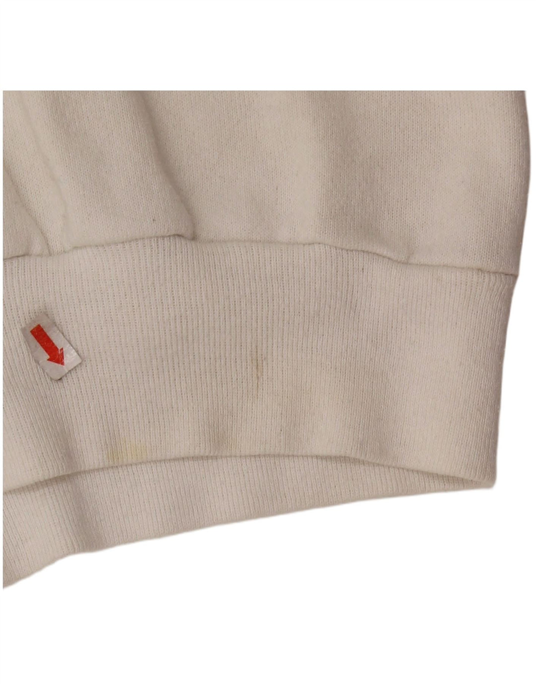 TULTEX Womens Graphic Sweatshirt Jumper UK 16 Large White Cotton