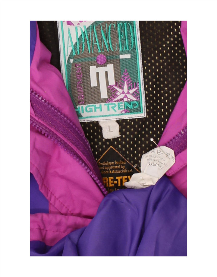 VINTAGE Mens Windbreaker Jacket UK 40 Large Pink Colourblock Polyester Vintage Vintage and Second-Hand Vintage from Messina Hembry 