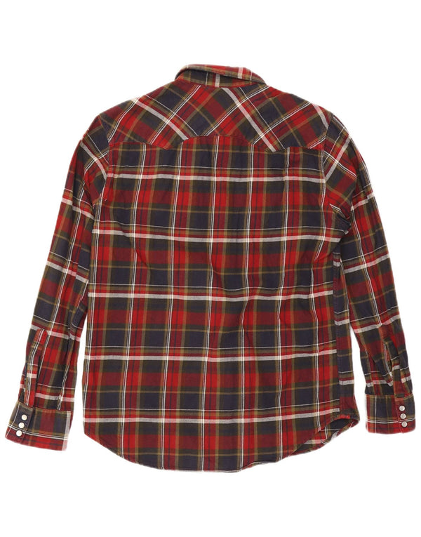 Levi's Mens Flannel Shirt Large Red Check