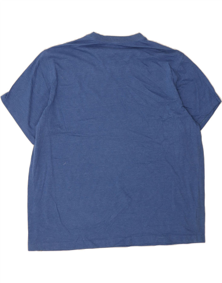 EDDIE BAUER Mens T-Shirt Top 2XL Blue Cotton Vintage Eddie Bauer and Second-Hand Eddie Bauer from Messina Hembry 