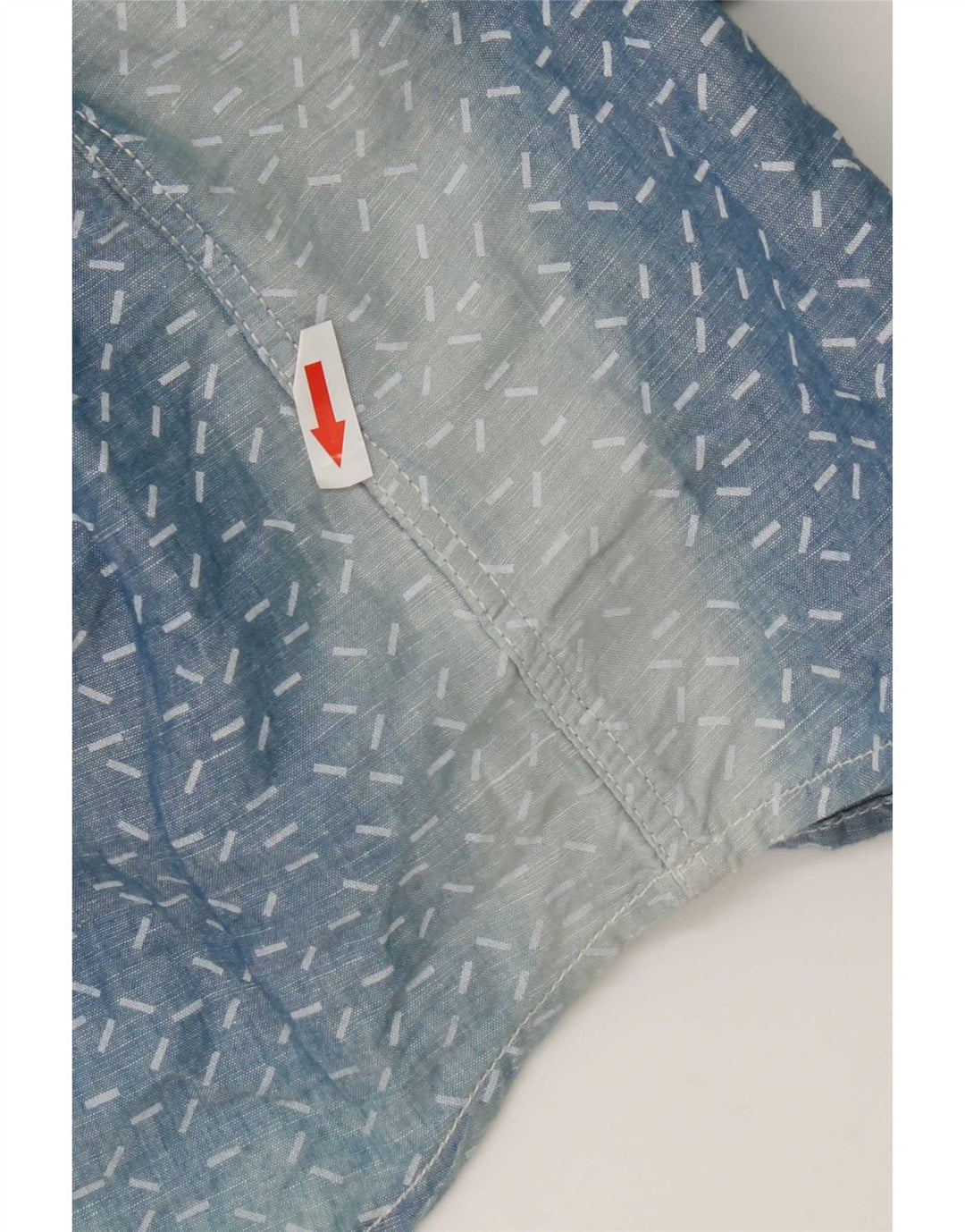 G-Star Mens Shirt XL Blue Spotted Linen