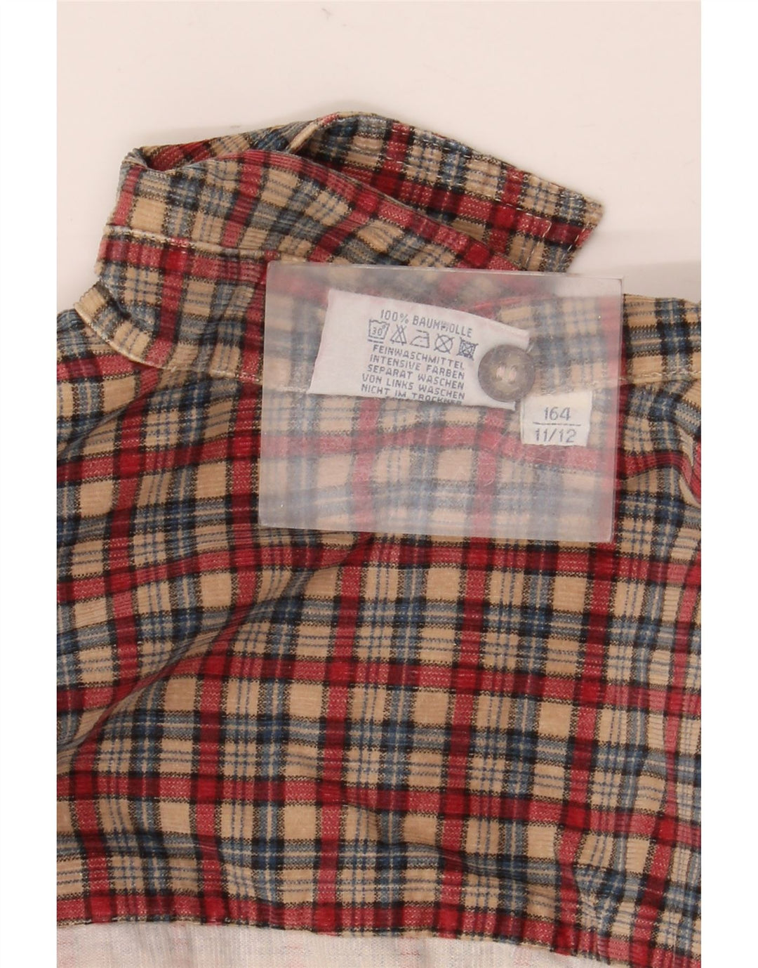 S.Oliver Boys Corduroy Shirt 11-12 Years Red Check Cotton